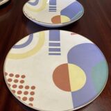 Set of 12 plates entirely handmade.