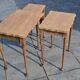 Nesting tables in oak from the 1930s.