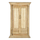 Ancienne porte indienne à deux battants en bois massif