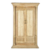 Ancienne porte indienne à deux battants en bois massif