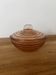 Superb vintage pink glass sugar bowl