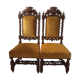 Pair of chairs chauffeurs style Henri II