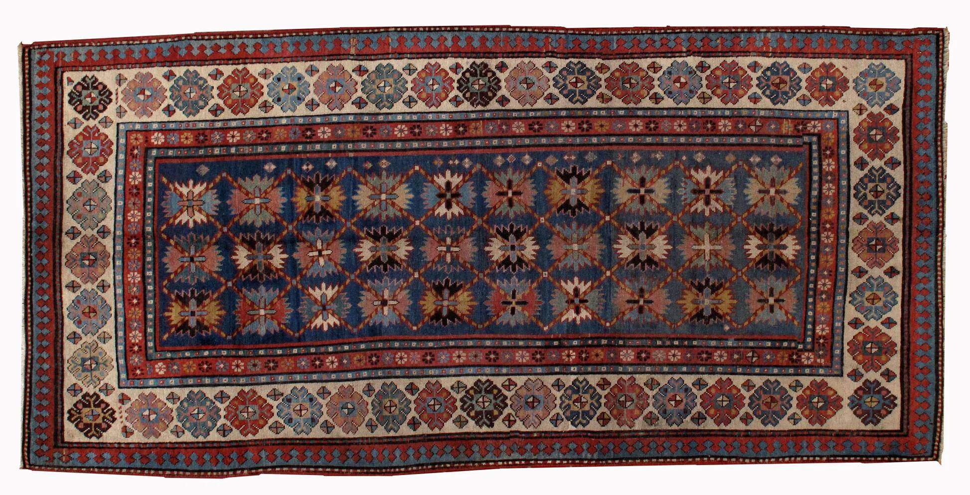 Handmade antique Caucasian Talish rug 131cm x 271cm 1880s - 1B514