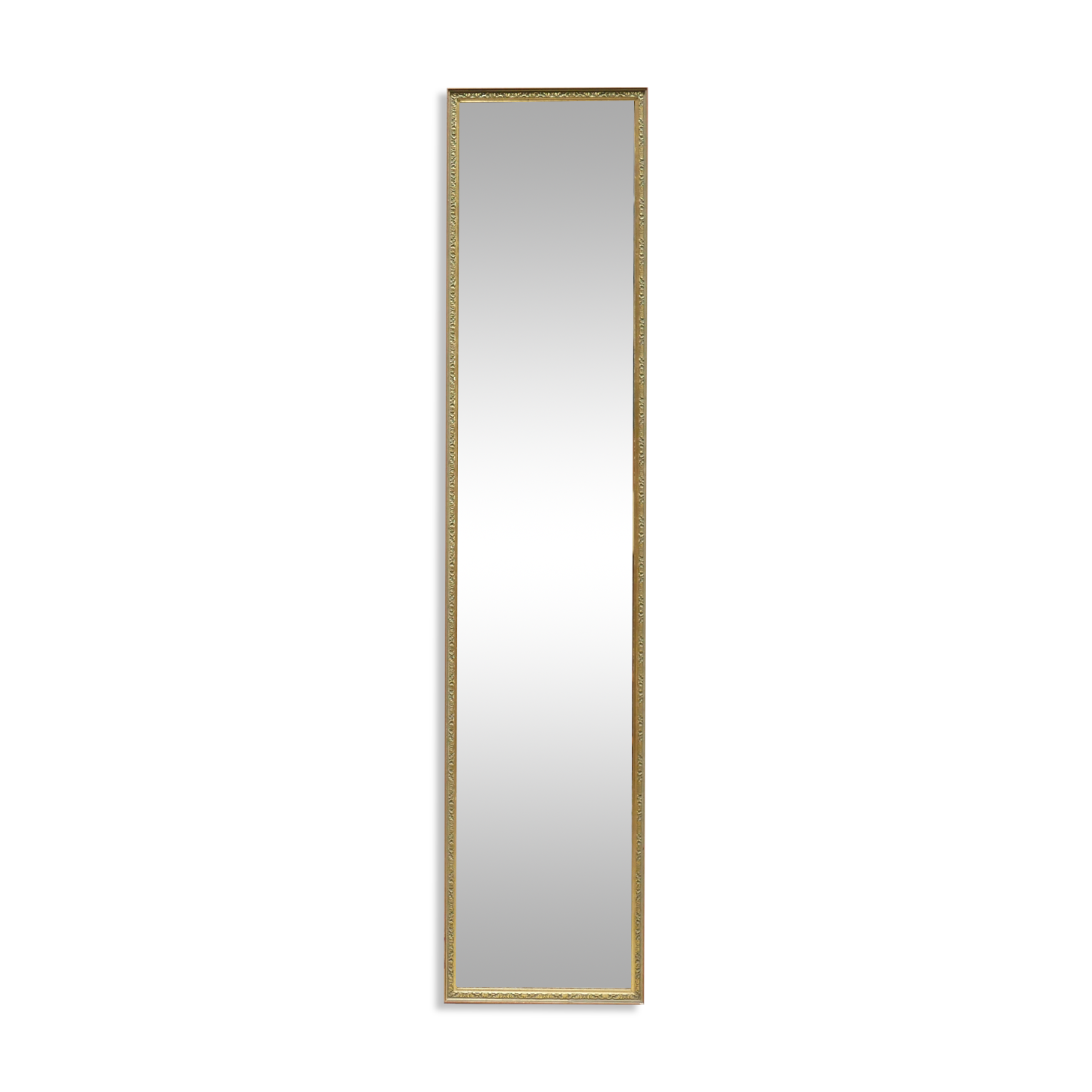 Vintage mirror in gilded wood 126cm x 28cm