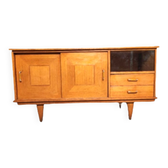 Vintage solid wood sideboard from the 60s