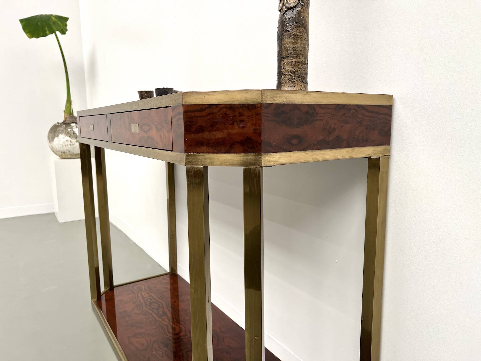 Jean-Claude Mahey lacquered console table
