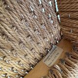 1950s Danish GS700 teak & papercord dining armchair by Arne Wahl Iversen for Glyngøre Stolefabrik