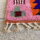 Moroccan handmade rug, beni ourain pink shag 150/250cm