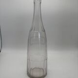 Ancienne carafe en cristal gravé Rhum, XIXeme