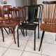 Suite de 8 chaises de bistrot dépareillées Baumann mondor ,tolix  vintage années 1960