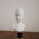 Limoges porcelain girl bust by C.Tharaud