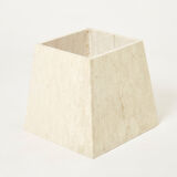 Large free-shaped coffee table clover in Italian travertine 1970