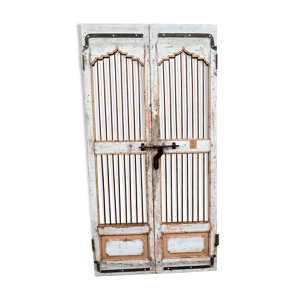 Porte de patio art déco - patine