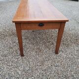 Old farmhouse table in oak and beech 19th