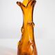 Artistic yellow glass vase from the mid-century, Tarnowiec, Sulczan, Europe, 1970s.