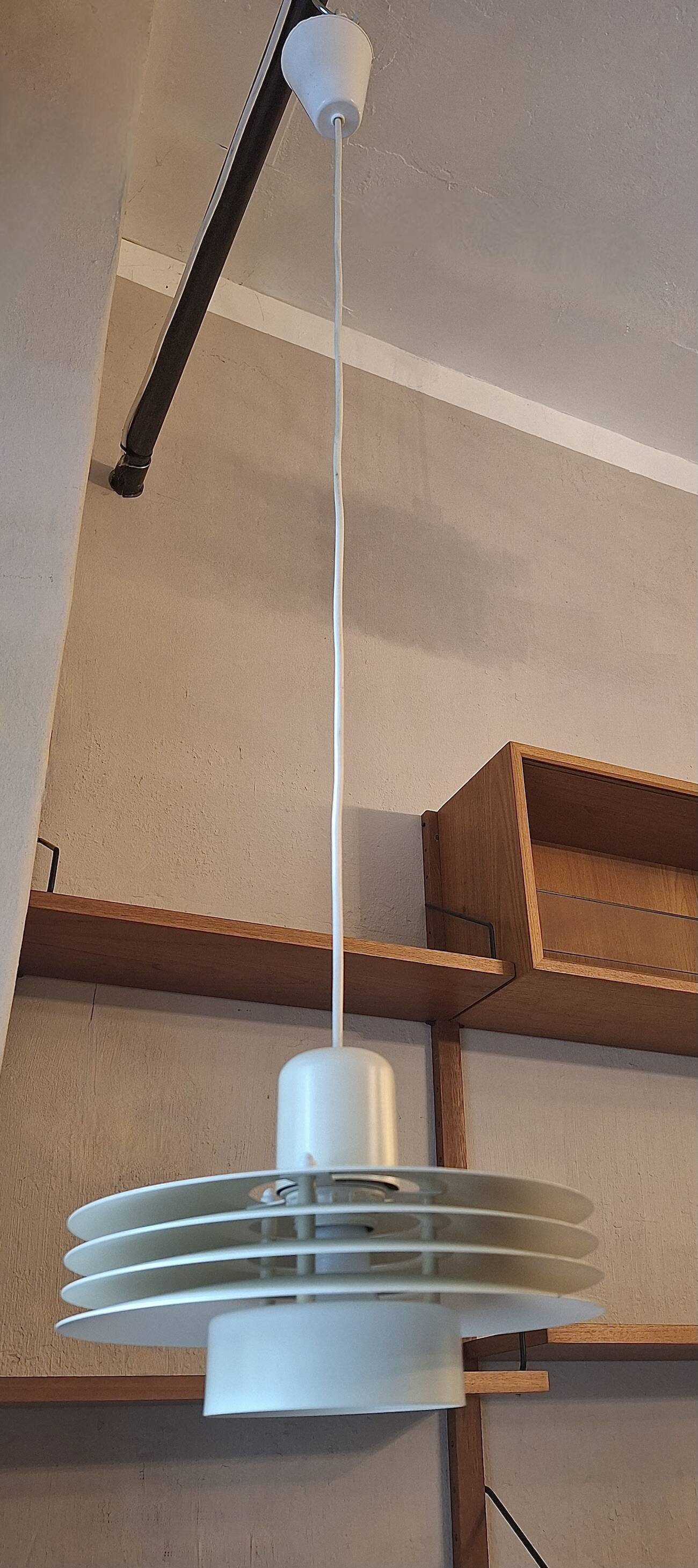 Stepped pendant lamp by Horn Belysnyng, Denmark 1980s