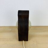 Temde Leucthen brutalist lamp from the 70s, pine and glass globe