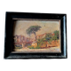 Painting from the late 19th century, impressionist oil on panel.