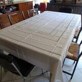 Old linen tablecloth 235 x 150 monogram AM