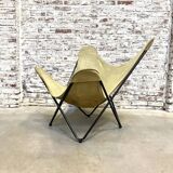 Fauteuil papillon en peau
