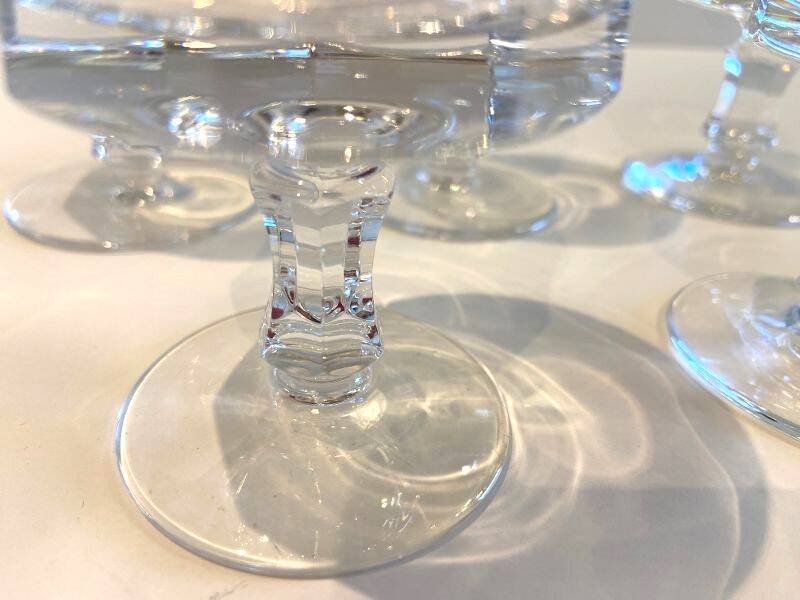 Small 5 piece cut crystal glass villeroy & boch liqueur service