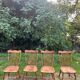 Set of 4 Windsor chairs in solid beech