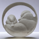 Vintage mats jonasson crystal sculpture - duck paperweight made in sweden