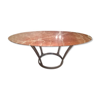 Table de salle à manger en marbre de Michel Charron