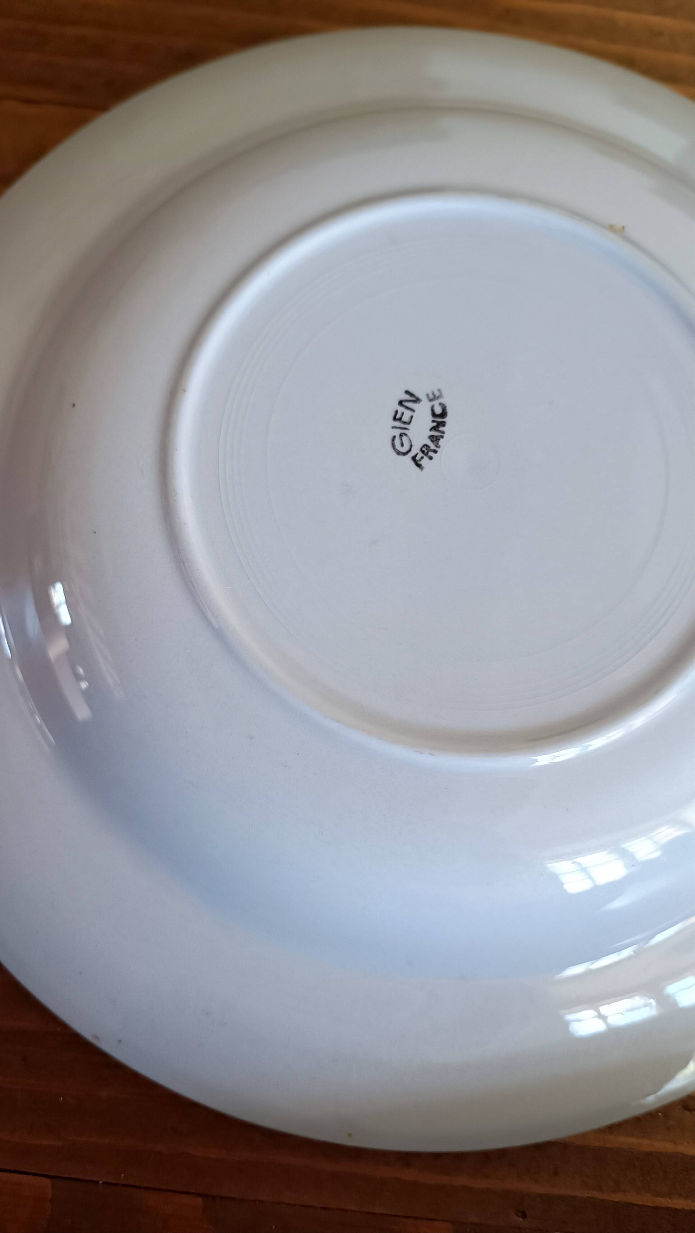 4 deep plates Gien