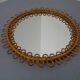 Small Filigree Italian Bamboo Mirror, 1950s