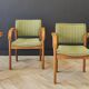 Four mid century armchairs vintage - set of 4 chairs
