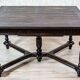 Antique Rectangular Oak Dining Table, 1890s