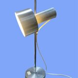 1960s/70s brushed aluminum lamp by Delmas