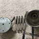 Stainless steel articulated wall lamps