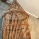 Cage à oiseaux en rotin