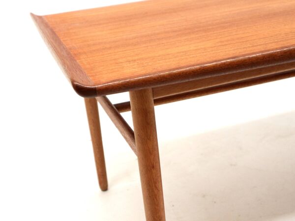 Table basse vintage en teck par Alf Svensson pour Tingströms Suède