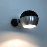 Pair of adjustable chrome eyeball wall lights. Diameter 17 cm - 6.69 " 70s-80s