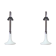 Paire de pieds lampes XXL Ingo Maurer ML3