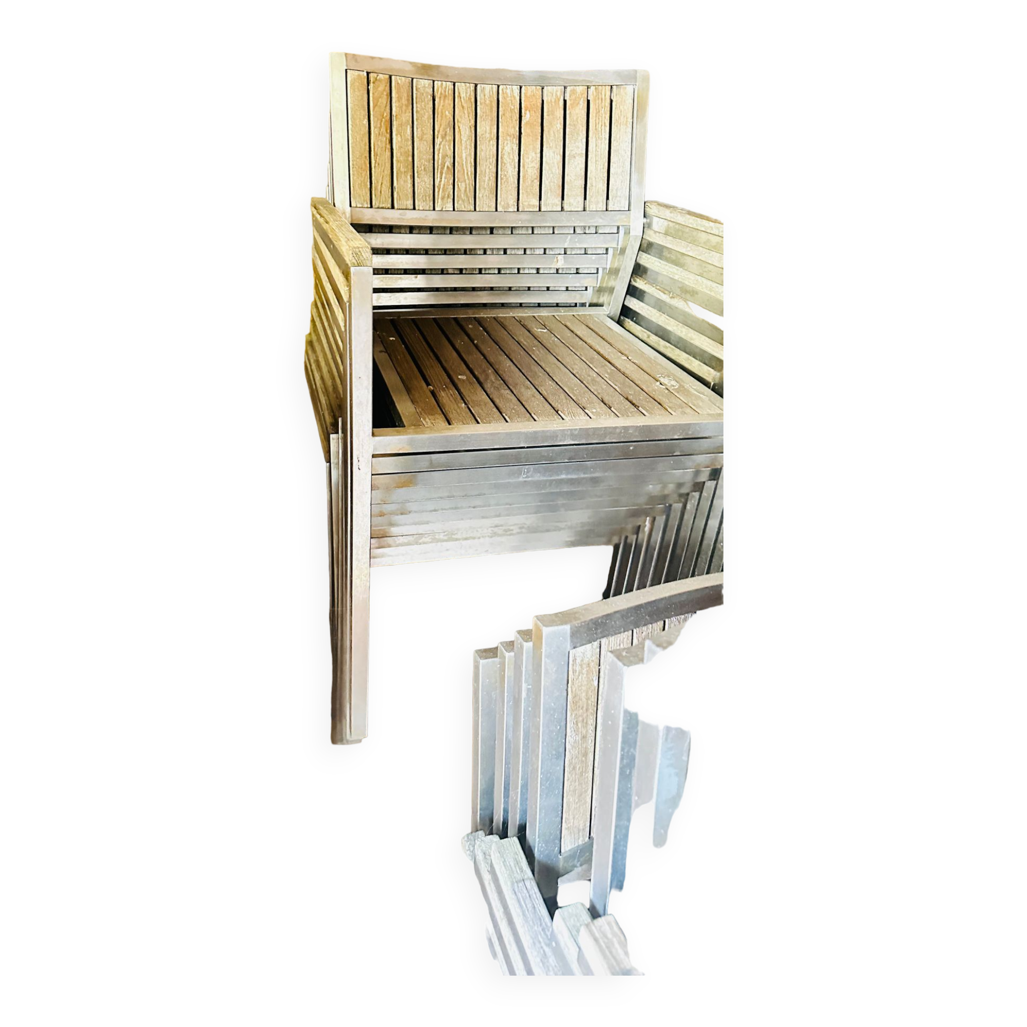 10 Terrace / garden chairs