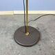 2-bulb floor lamp by Hustadt Leuchten, plastic spotlights on a brass pole, 1970s