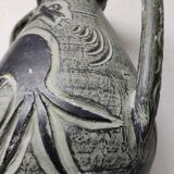 Spanish pottery 50's grey-green amphora