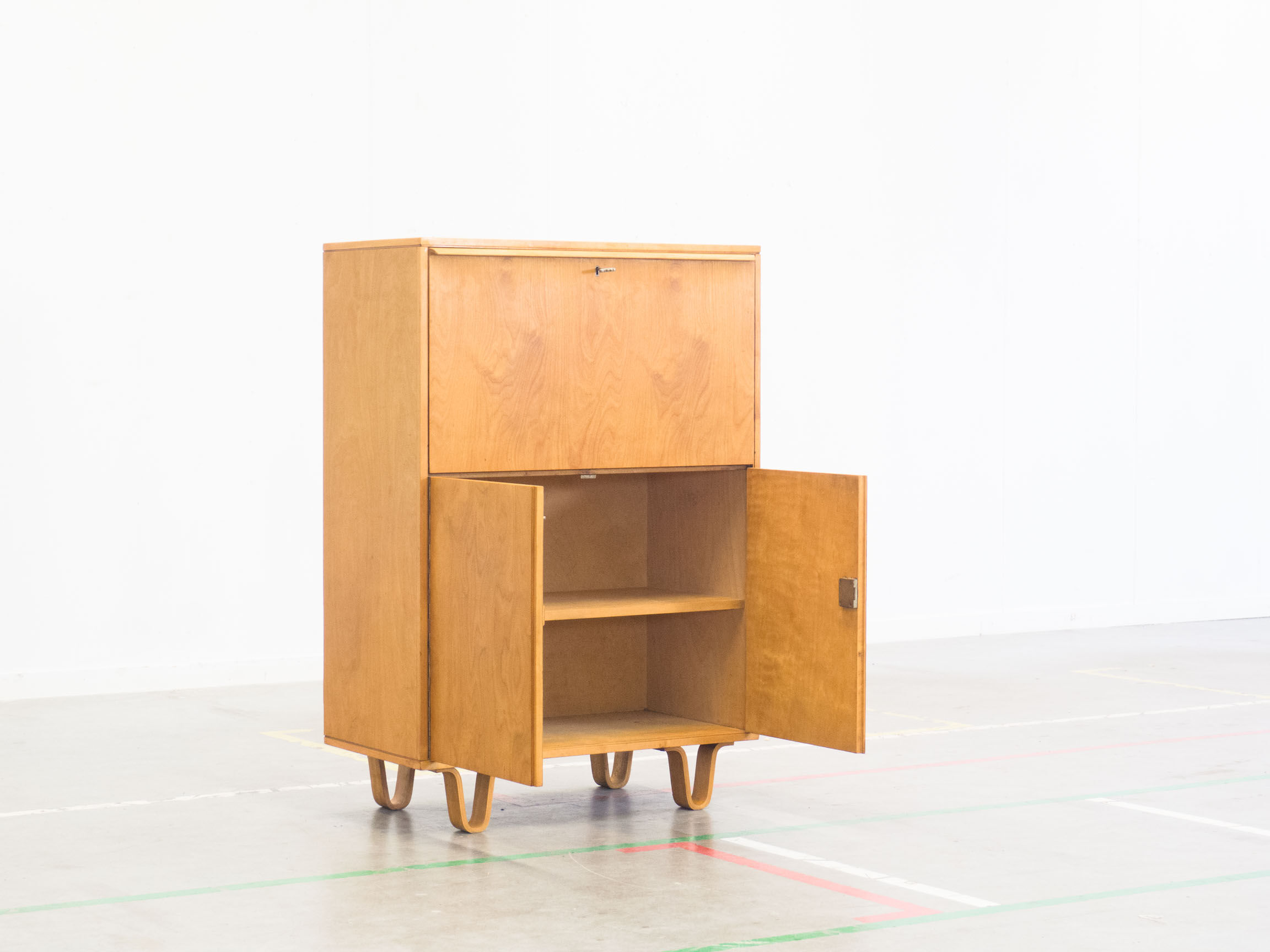 Pastoe ‘CB07’ birch secretary cabinet by Cees Braakman