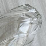 Small twisted glass vase, sleek modern design