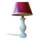 Lampe en pierre marbrée  beige -  lampe albâtre