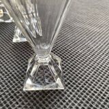 Series of 6 Arques crystal glasses, Pyramide model 1988