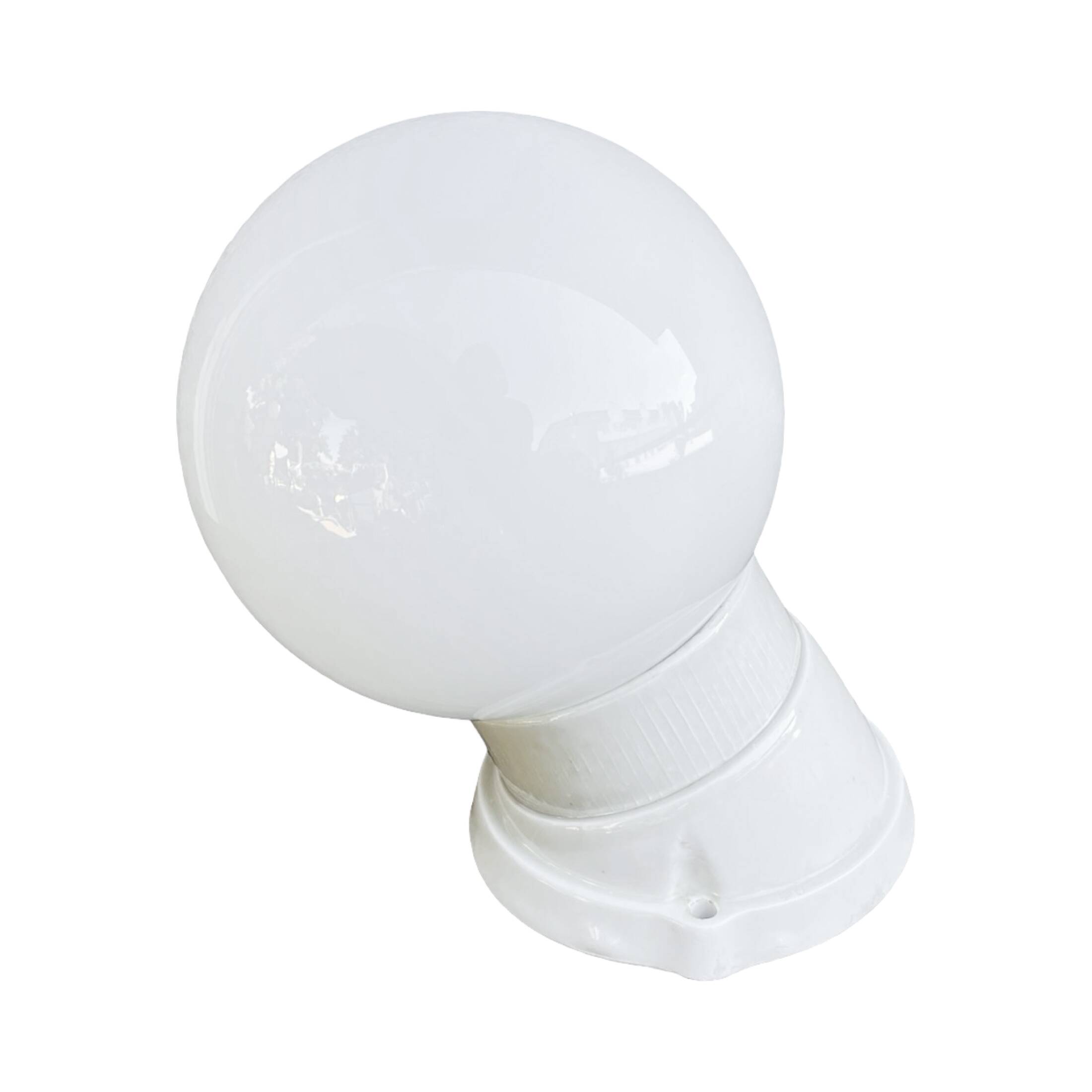 White industrial wall lamp Lindner, Germany, 1960s.