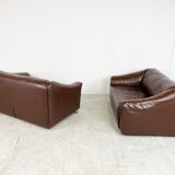 De Sede DS47 pair of sofas, 1960s