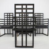4 chaises Josef Hoffmann Armloffel fabriquées par Wittmann, Autriche