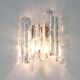 Pairs of large Kalmar-style wall lights in Murano glass, Austria, 1960s.