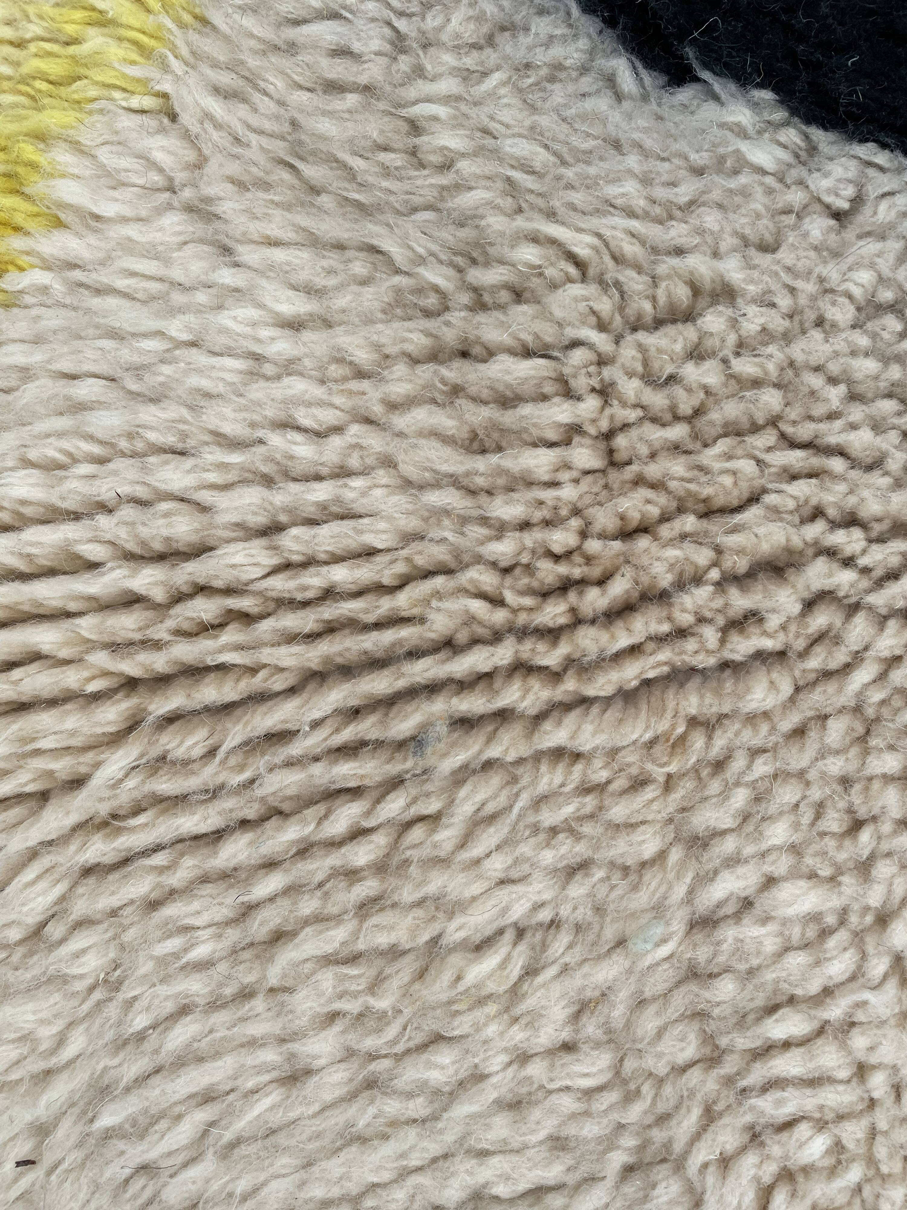 Modern wool berber rug 200x280 cm